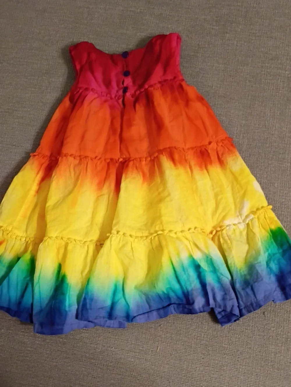 Isaac Mizrahi Tie Dye Rainbow Toddler Dress